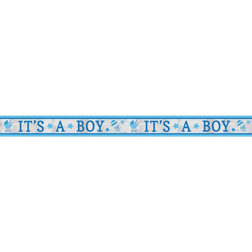 Picture of BABY SHOWER ITS A BOY FOIL BANNER
